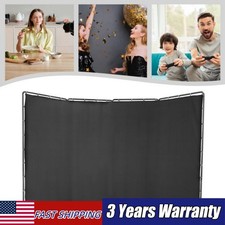 Photography Backdrop Stand Background Decor With Black Cloth Foldable Structure