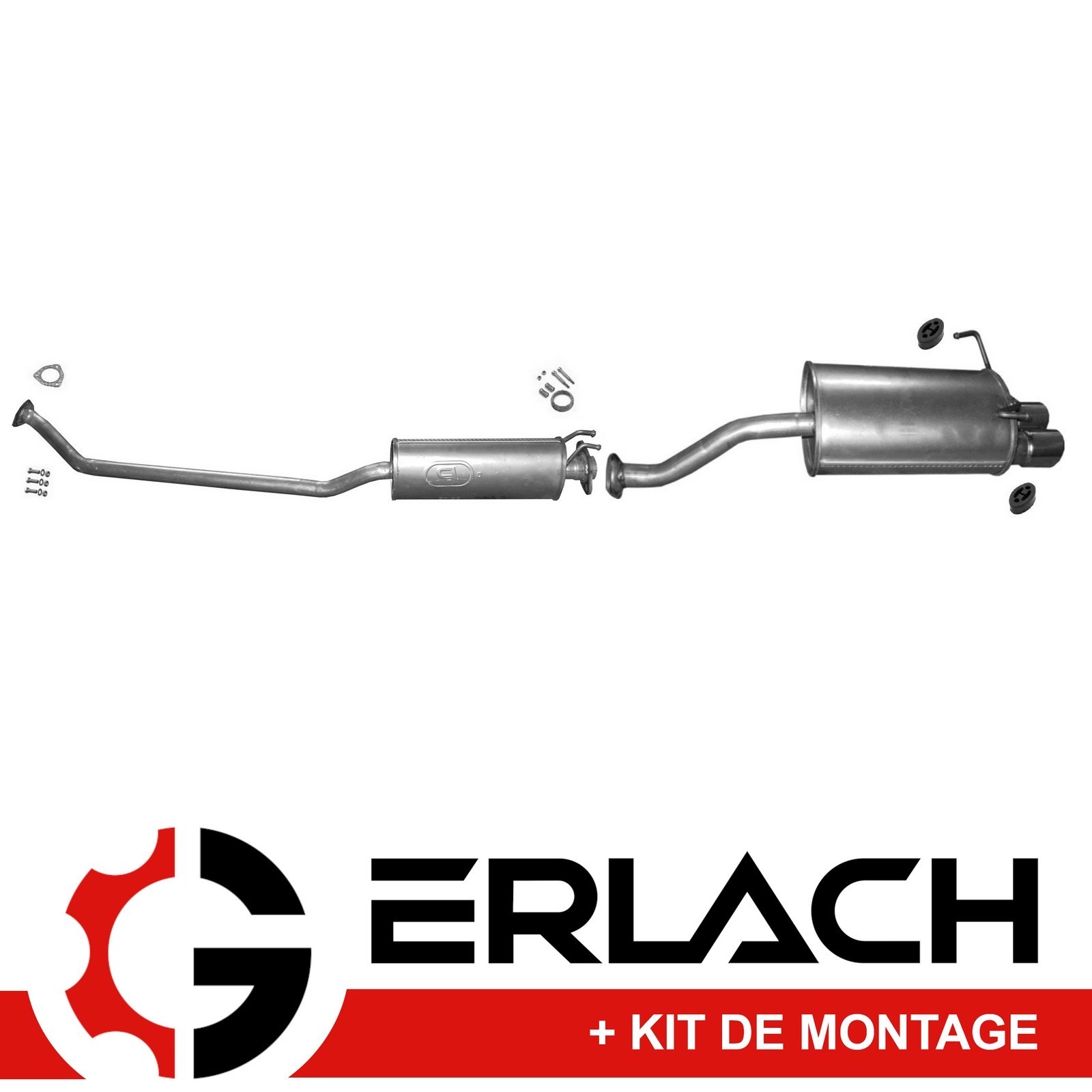 Echappement silencieux Civic VII Type-R flux de gaz optimise