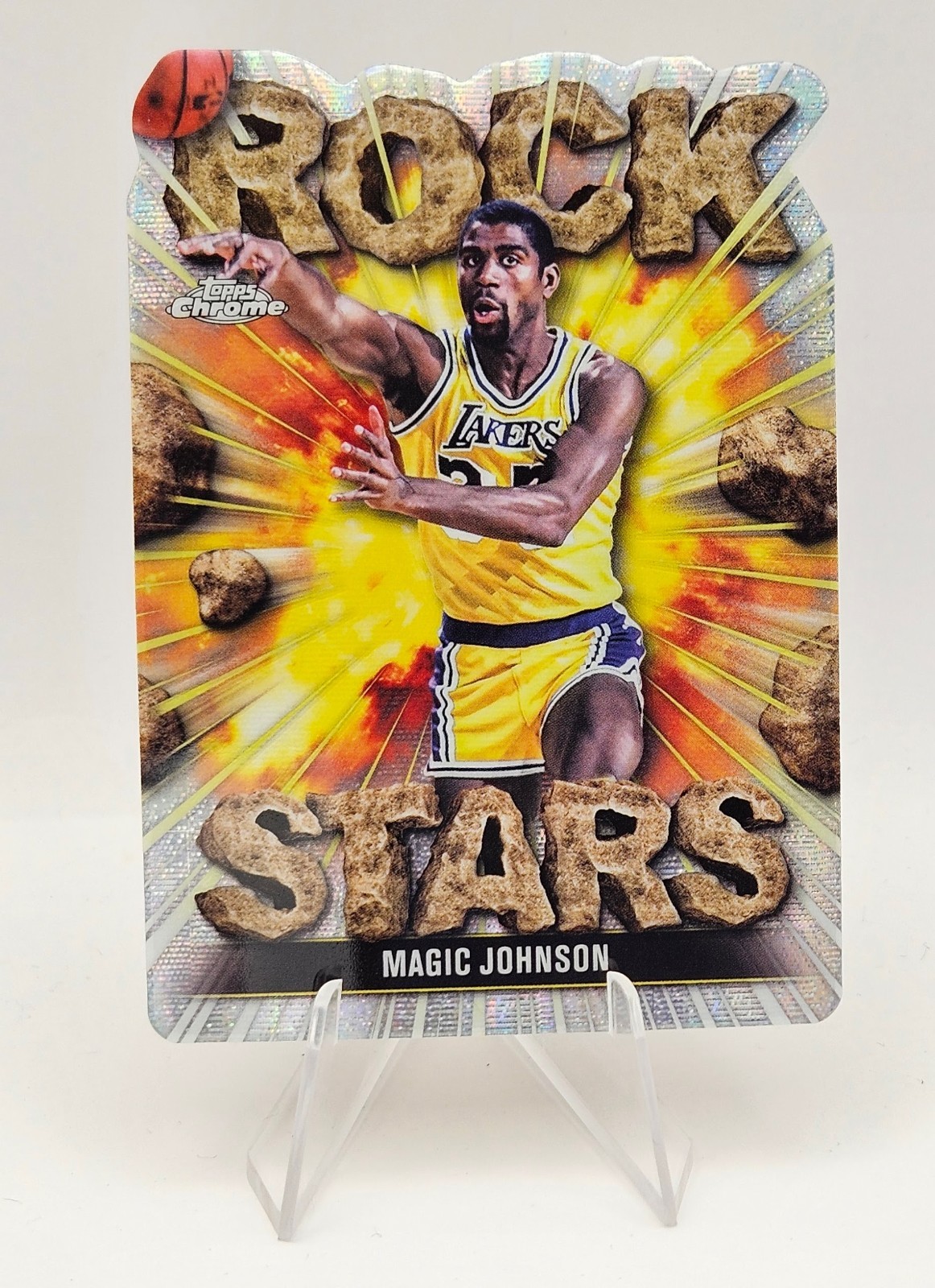 2025-26 Topps Chrome Rock Stars #RS11 Magic Johnson CASE HIT SSP LA LAKERS HOF