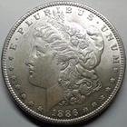 1886 Morgan Silver Dollar, Uncirculated
