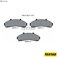 BREMSBELAGSATZ SCHEIBENBREMSE 2347201 FÜR FORD AUSTRALIA  FORD USA  MAZDA