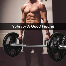 NNECW 142cm Olympic Hex Barbell Bar Trap Weight Lifting for Gym and Home-Silver