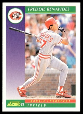 1992 Score Freddie Benavides Rookie Cincinnati Reds #813