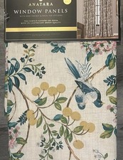 Anatara Birds Flower Branches Window Panels Pair 37 x 84 Set Of 2