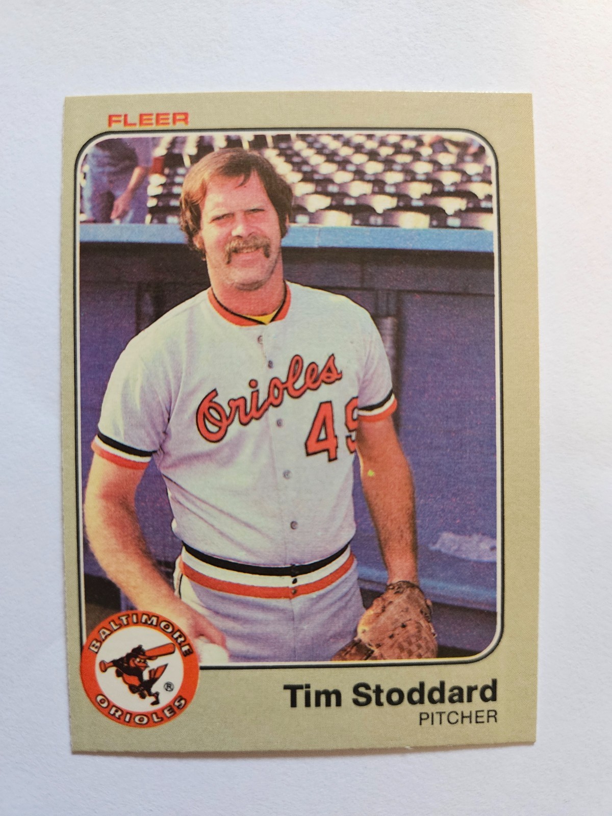 1983 FLEER TIM STODDARD #75 NM