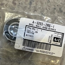1x 6203-2rs-10 C3 Premium Ball Bearing Sealed 5/8" 15.875mm x 40mm x 12mm