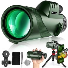 40X60 Monocular Telescope, High Power Monocular for Adults with Phone Adapter...