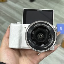 Sony Alpha A5100 24.3MP Digital Camera w/16-50mm Zoom Lens WHITE