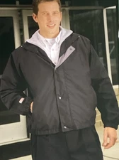 Red Kap Men's Water Resistant Finish Jacket Vest Combo Zip IN/OUT JN30BK NWT 5X