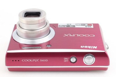 🎦👀✨MINT✨ Nikon Coolpix S610 Purple Camera Compact Digital
