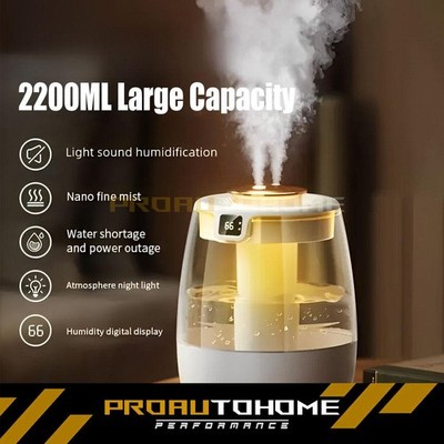 2.2LEssential Oil Aroma Diffuser Aromatherapy Ultrasonic Humidifier Air Purifier