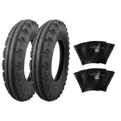2 Stück | 6.00-16 | BKT Traktorreifen + Schlauch | Frontreifen | 6PR - bis 560kg