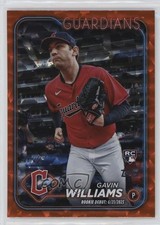 2024 Topps Update Rookie Debut Orange Crackle Foilboard /299 Gavin Williams 0ly5