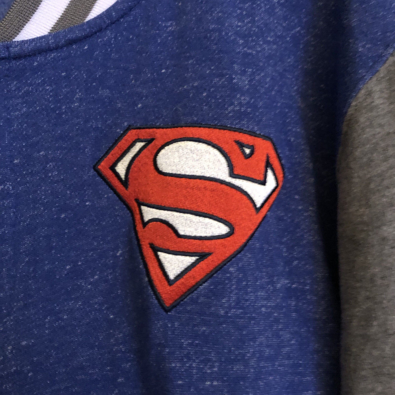 Superman Jacket Extra Large Blue Varsity Letterma… - image 2