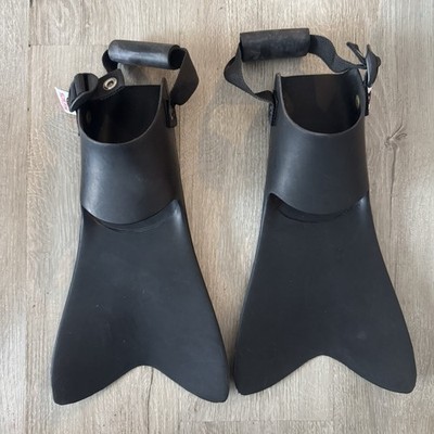 Force Fin / Slim Fin Pro Adjustable Snorkeling Swim Fins Flippers -Black SMALL