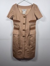 Vintage 70’s Christian Dior Mid Length Cotton Dress. Size 12.
