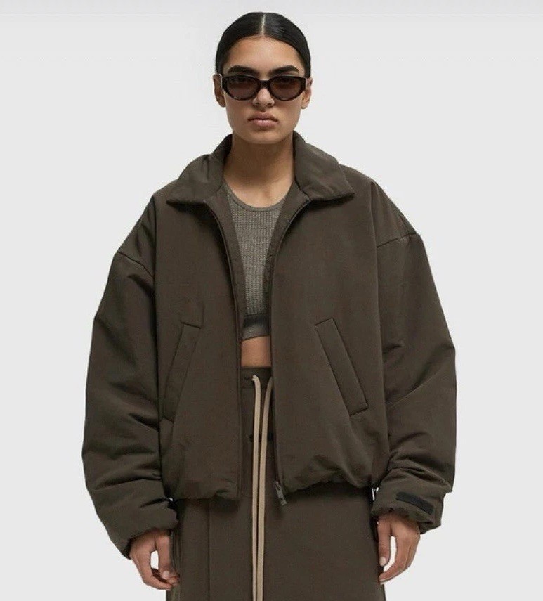 ESSENTIALS Fear of God Women's Military Nylon Bomber Jacket