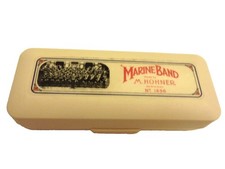 Vintage M. Hohner Marine Band Harmonica No. 1896 Made in Germany w/ Box Key of C