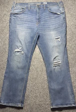 The Foundry Supply Co Jeans Mens 42x30 Advanced Flex 360 Distressed Western Work