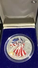 U.S. Mint 1999 American Silver Eagle 1 oz Silver Colorized Coin Uncert w/ Box