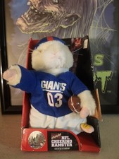 Gemmy NFL Hamster New York Giants Cheering In Box 2003 Official License