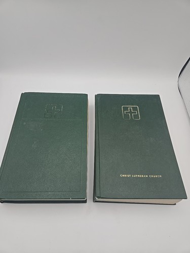 Lot 2 Lutheran Book of Worship 1978 1st Pew Edition Green Hymnal Church ...