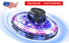 Flying Fidget Spinner Drone Ball UFO Stress Focus Hand Fun Toy LED Kids & Adults