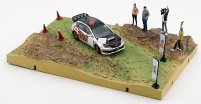 BM Creations 1:64 Subaru Impreza WRX STi 2009 Rally Version with Diorama RHD NEW