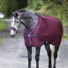 Horseware Rambo Airmax Cooler Disc Front - Burgundy - Abschwitzdecke