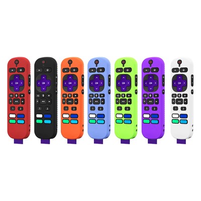 1* Silicone Protective Case Cover For 2021 Roku Voice Remote Control Shockproof