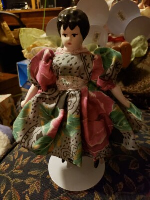 Vintage Porcelain Doll 9'' Tall
