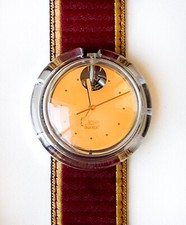 Rare Find Gold Midi Pop Swatch TUBANTE PMK121 from 1998 - unworn