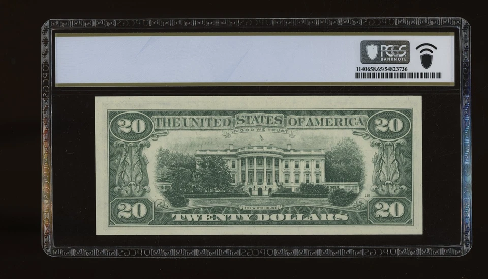 DBR 1969-B $20 FRN Chicago Gem Fr. 2069-G PCGS-B 65 PPQ Serial G88790951B - Image 2 of 2