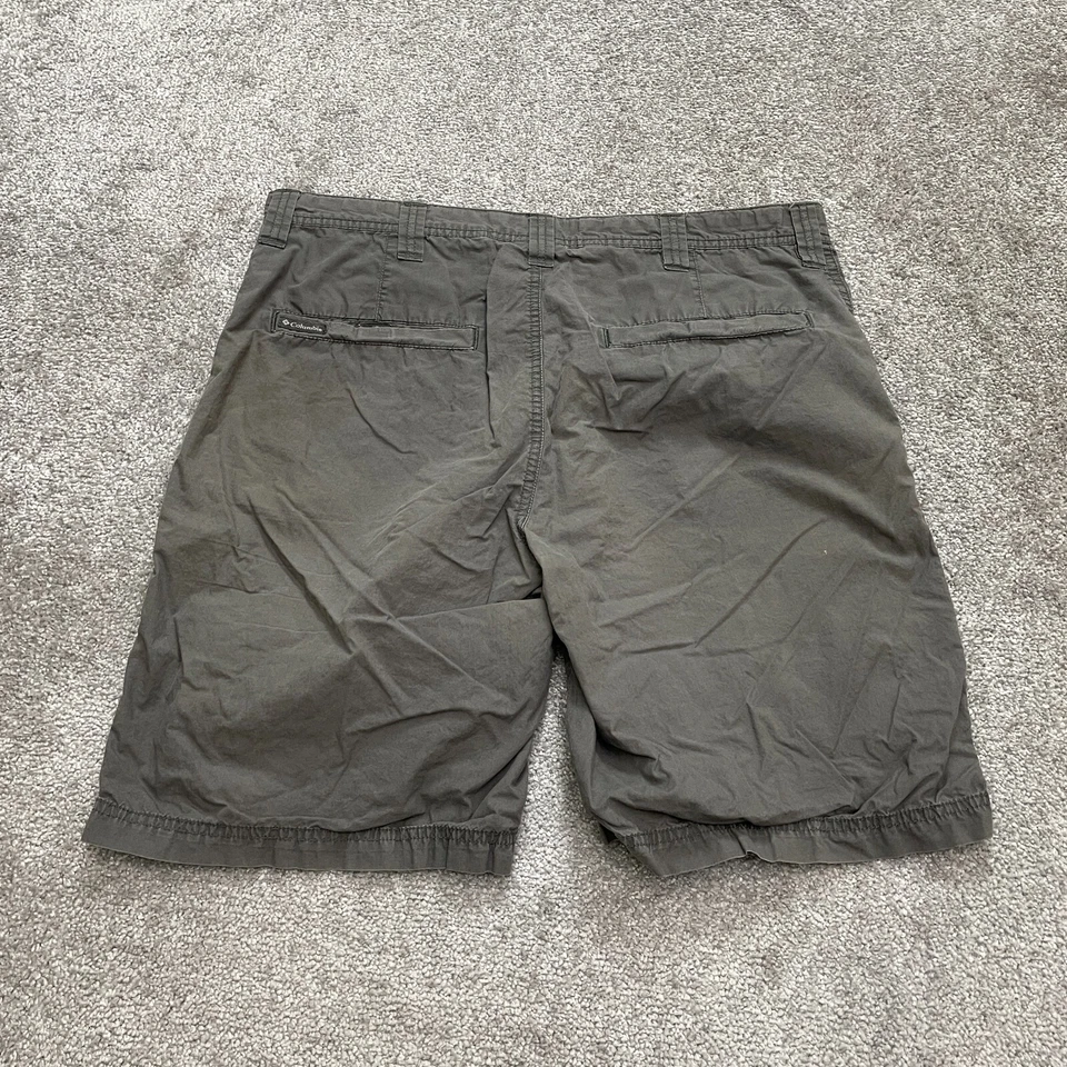 Columbia ROC Chino Shorts Mens 36W 10L Green Cotton Outdoor Fishing Casual 36x9 - Image 2 of 4