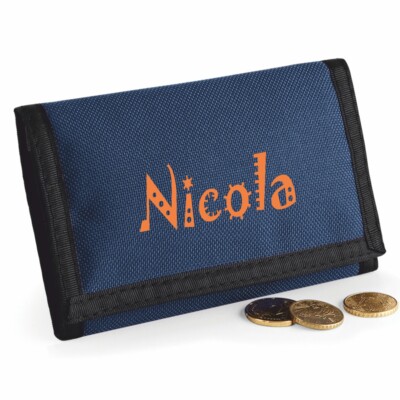 Rip Style Wallet - Printed with Name - Navy Blue | eBay