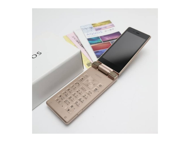 SHARP 501SH AQUOS KEITAI GOLD ANDROID FLIP PHONE 3.4In UNLOCKED