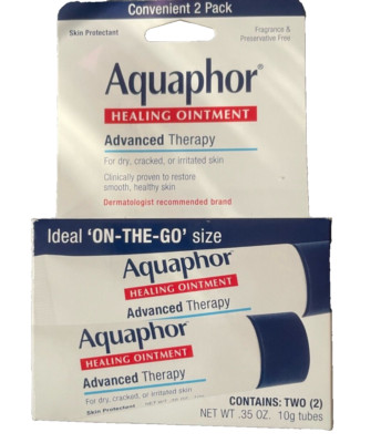 Aquaphor Healing Ointment Advance Therapy 2 Pack (0.35 oz Each) EXP 11/25