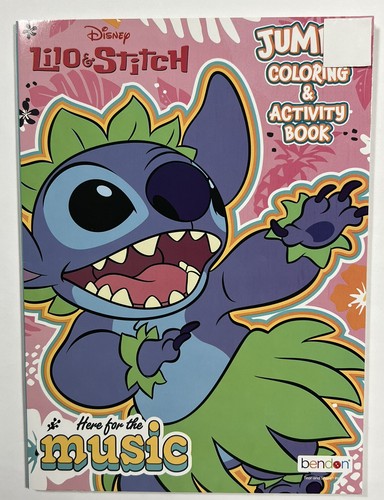 Bendon Disney Lilo & Stitch Jumbo Coloring Activity Book Tear Share 80 Pages New | eBay