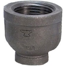 Anvil 8700134557, Malleable Iron Pipe Fitting, Reducer Coupling, 1-1/2" x 1-1/4"
