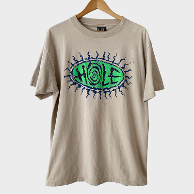 #ad 1995 HOLE quot;Use Once And Destroyquot; Vintage sand Tee Shirt QT2143 $21.99