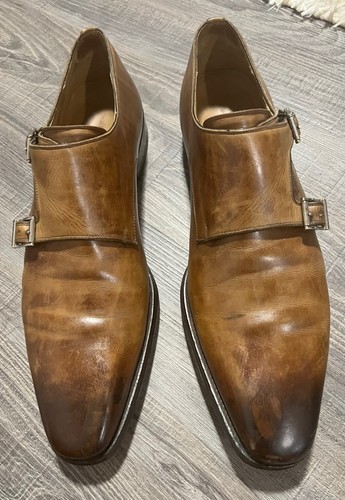 MAGNANNI MIRO DOUBLE MONK STRAP SHOES 