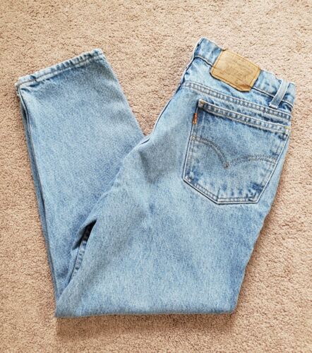Vintage Levi's 560 Orange Tab Boys Size 30 Husky USA Made Denim Jeans - Picture 1 of 12