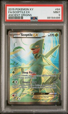 Pokemon PSA 9 Mint Ancient Origins Ultra Rare Sceptile EX 84/98 | eBay