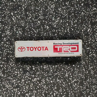 VINTAGE TOYOTA TRD Toyota Racing Development SERVICE WORKSHOP SIGN