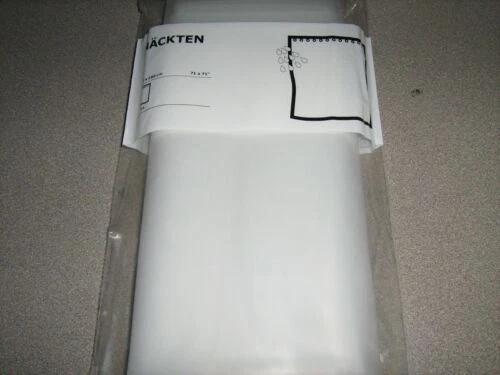IKEA White Plastic Shower Curtains