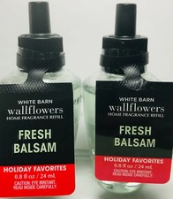   AVE  FRESH BALSAM  Wallflower Refill Bulb  2PK  Bath  Body Works