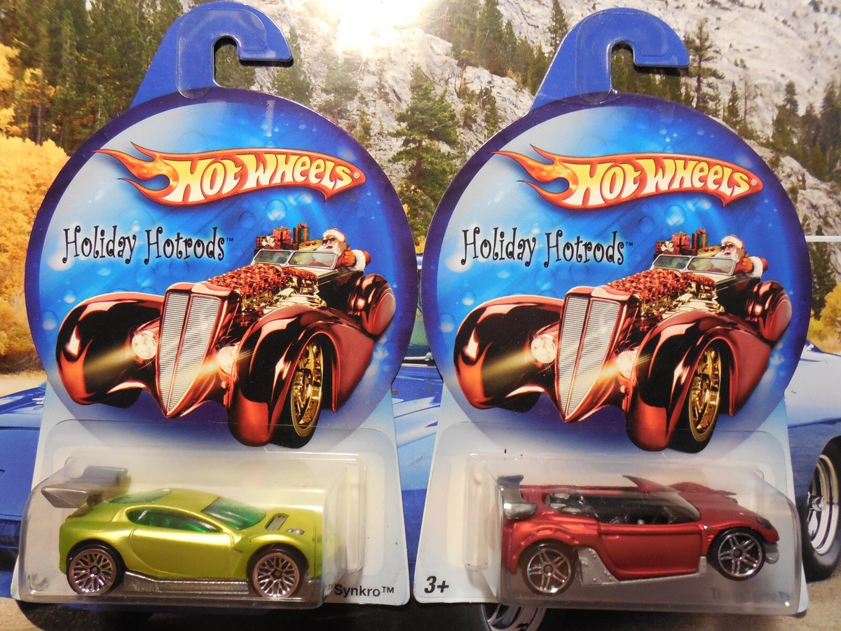 2007 Hot Wheels Holiday Hotrods LOT 4 Blue 57 Chevy SYNKRO THE GOV