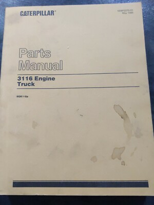 CAT Caterpillar 3116 Engine Truck Parts Manual 