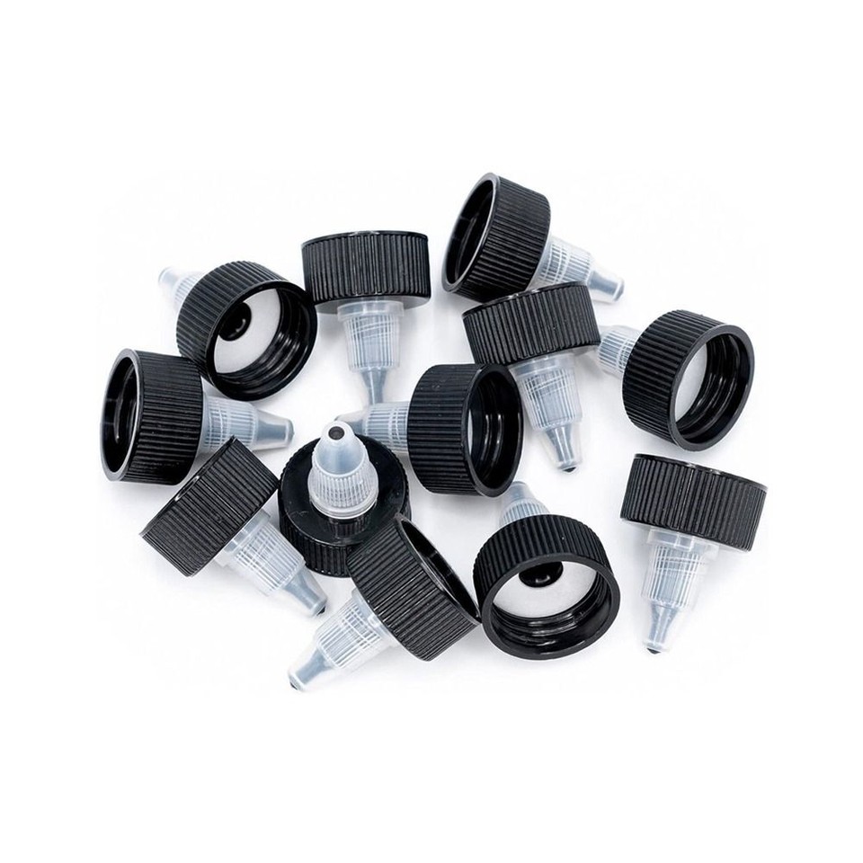 12pcs Black Twist Top Caps Natural Replacement Caps Bottle Cap Crafts