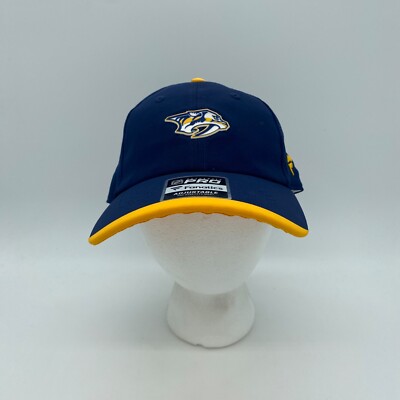 Fanatics Authentic Pro Nashville Predators NHL Hat Cap Blue Yellow Adjustable